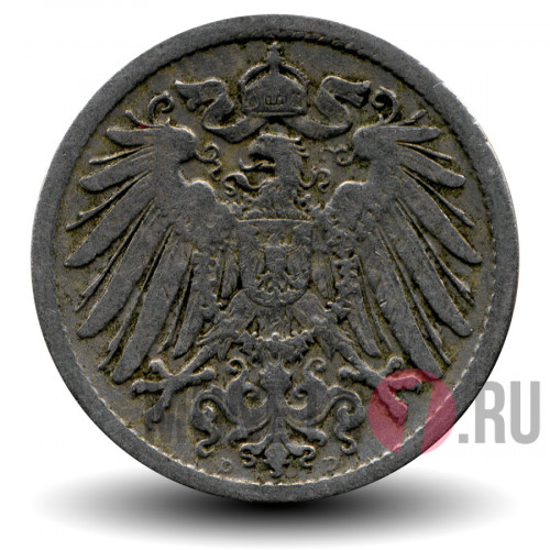 10 пфеннигов 1899 года - Германская Империя - Вильгельм II - D