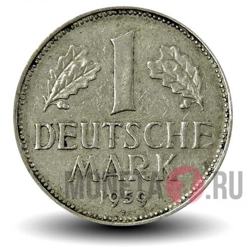 1 марка 1959 года - ФРГ - J