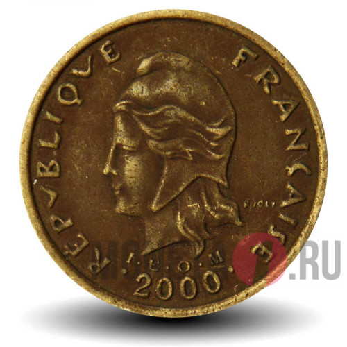 100 франков 2000 года - Французская Полинезия - Остров Муреа