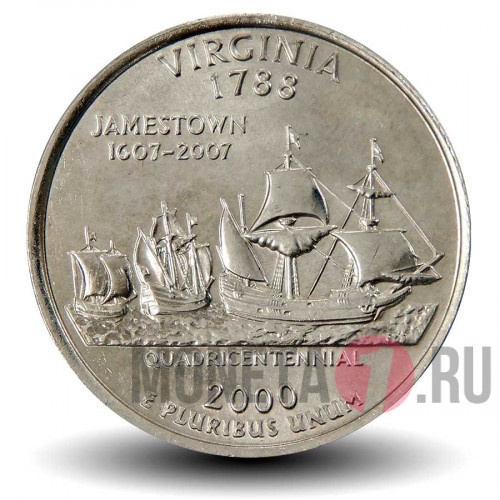 Quarter США 2000 год - Вирджиния - D