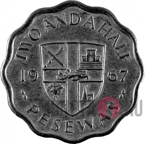 2,5 Pesewas 1967 года - Гана