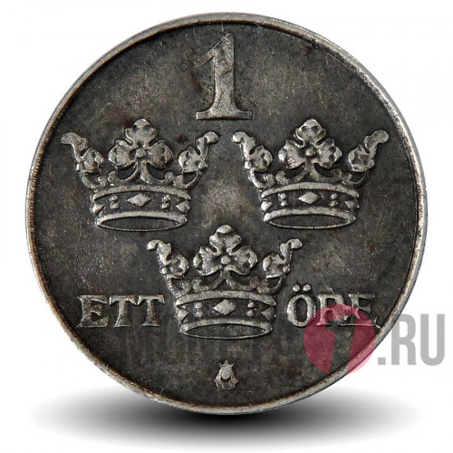 1 ore 1948 года - Швеция - Густав V