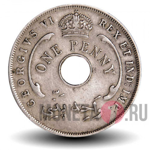 1 пенни 1947 года - H - Британская Западная Африка - George VI