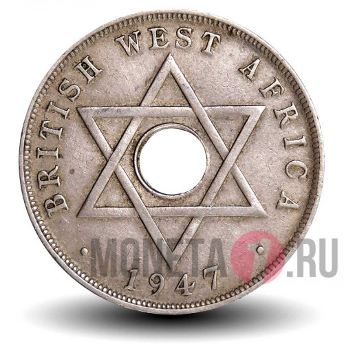 1 пенни 1947 года - H - Британская Западная Африка - George VI