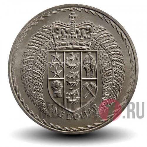 1 доллар 1967 года - Elizabeth II - Новая Зеландия