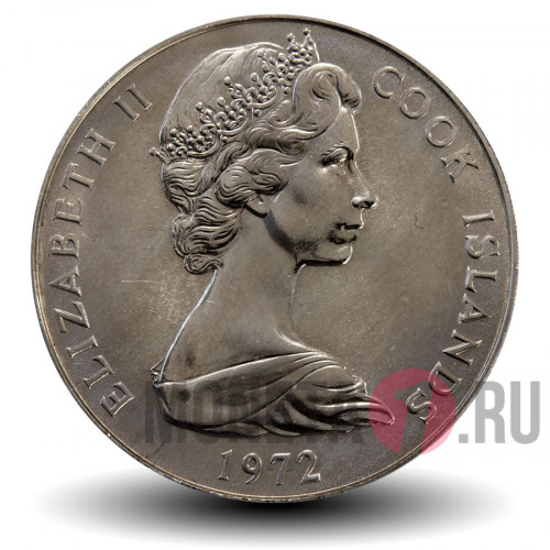 1 доллар 1972 года - Острова Кука - Морской бог Тангароа