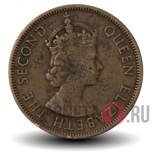 5 mils 1955 года - Elizabeth II, Кипр