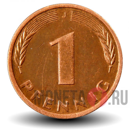 1 пфенниг 1983 года - ФРГ - J