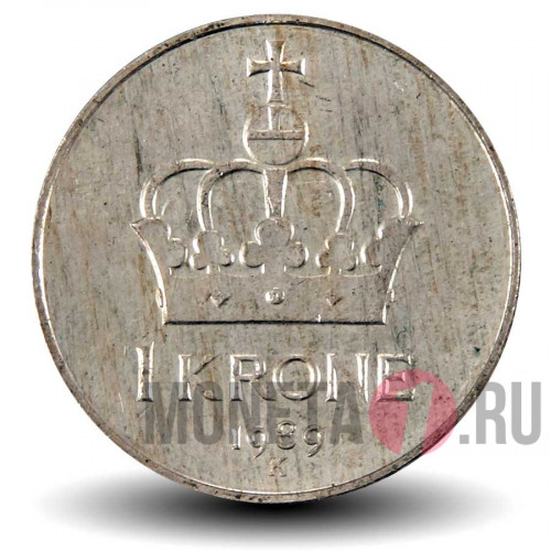 1 крона 1989 года - Норвегия - Олав V