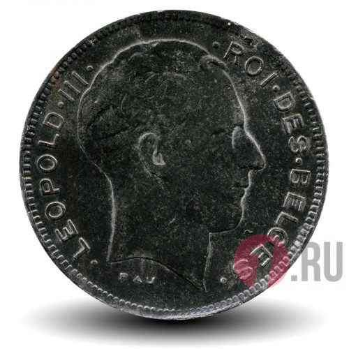 5 франков 1946 года - Бельгия - Леопольд III - Редкая