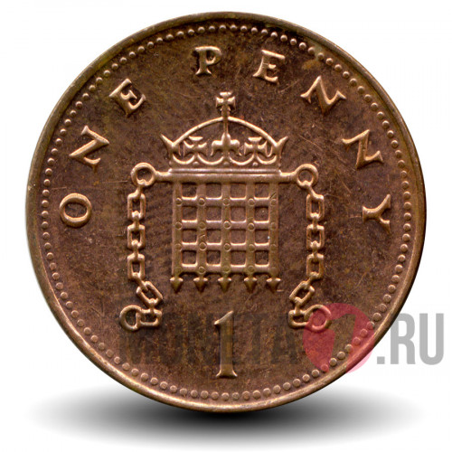 One Penny 2007 года - Великобритания - Elizabeth II