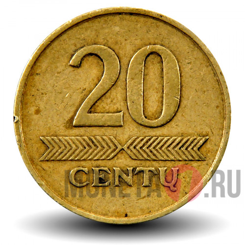20 центов 1997 года - Литва