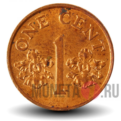 1 цент 1986 года - Сингапур - Орхидеи