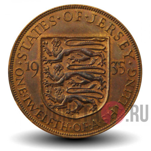 1/12 шиллинга 1935 года - Остров Джерси - Георг V