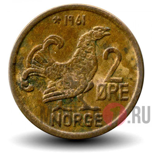 2 эре 1961 года - Норвегия - Тетерев