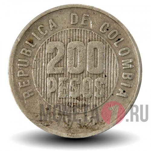 200 песо 1995 года - Колумбия - Веретено Кимбайя