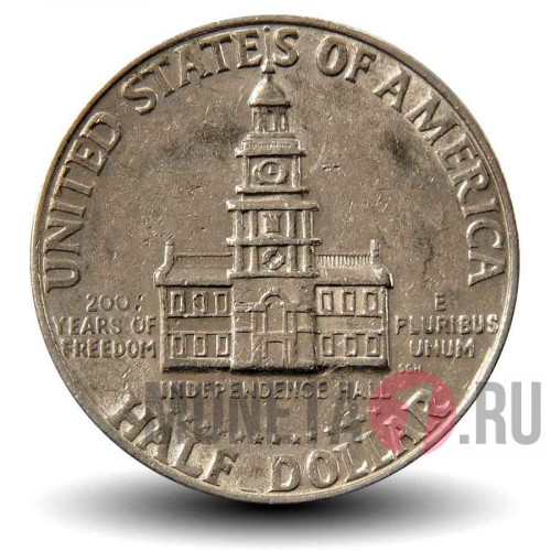 1/2 доллара 1976 года - 200 лет независимости США - D