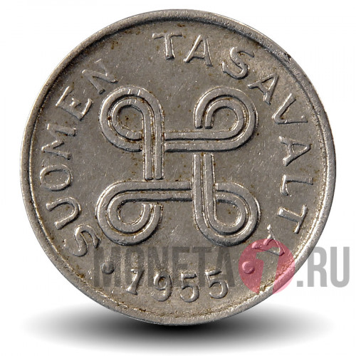1 марка 1955 года - Финляндия