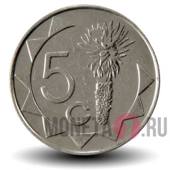 5 центов 2012 года - Намибия - Алоэ