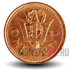 1 цент 2006 года - Барбадос - Трезубец