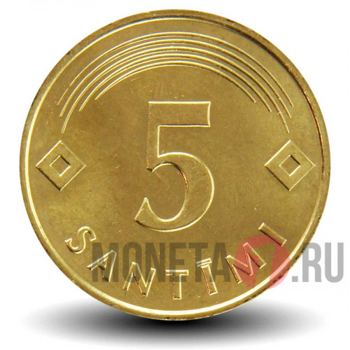 5 сантимов 1992 года - Латвия - UNC