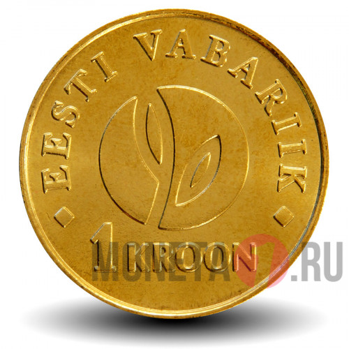 1 крона 2008 года - 90 лет Эстонской Республики