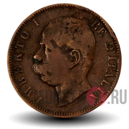 10 чентезимо 1893 года - Италия - BI - Умберто I