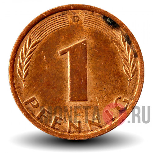 1 пфенниг 1979 года - ФРГ - D