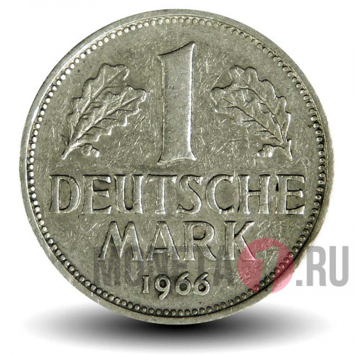 1 марка 1966 года - ФРГ - G