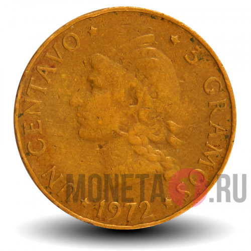 1 сентаво 1972 года - Доминикана