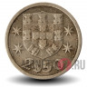 2,5 эскудо 1965 года - Португалия - Парусник