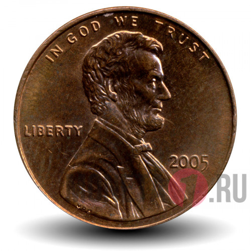 1 цент 2005 года - США