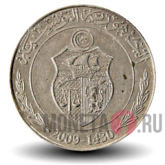 1 динар 2009 года - Тунис