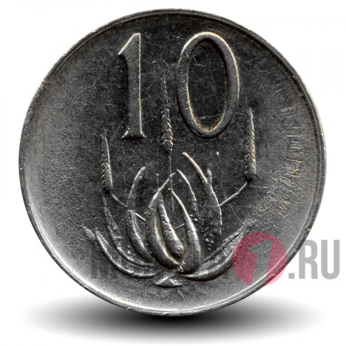 10 центов 1976 года - Окончание президентства Джейкоба Фуше - ЮАР