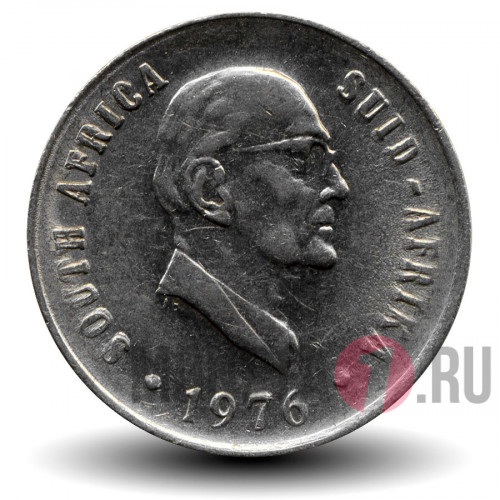 10 центов 1976 года - Окончание президентства Джейкоба Фуше - ЮАР