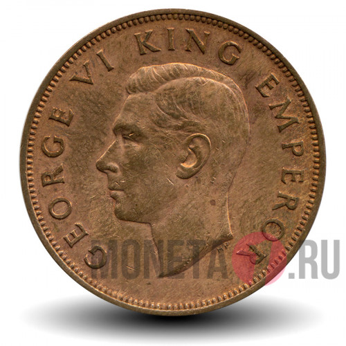 1 пенни 1946 года - Новая Зеландия - Новозеландский туи