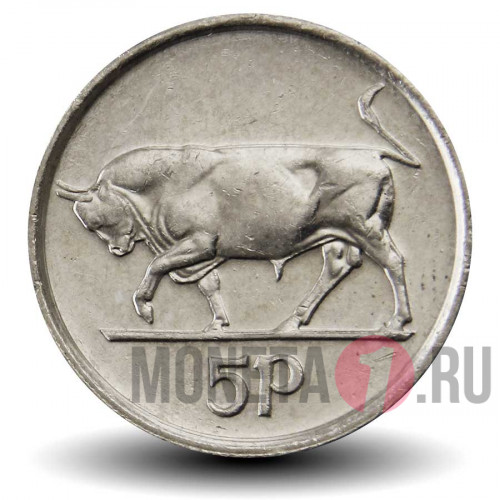 5 пенсов 1998 года - Ирландия - Бык