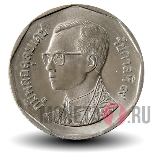 5 бат 1988 года - Таиланд - Мраморный Храм Ват Бенчамабопхит