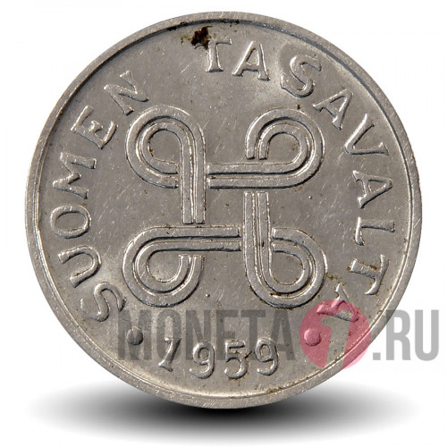 1 марка 1959 года - Финляндия