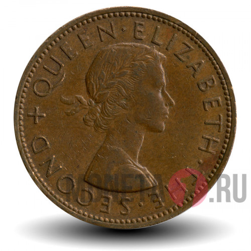 1 пенни 1962 года - Новая Зеландия - Новозеландский туи