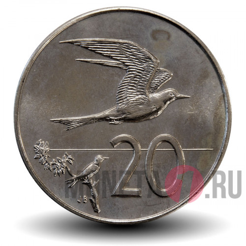 20 центов 1972 года - Острова Кука - Австралийская крачка