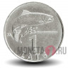 1 лат 2007 года - Латвия - Лосось