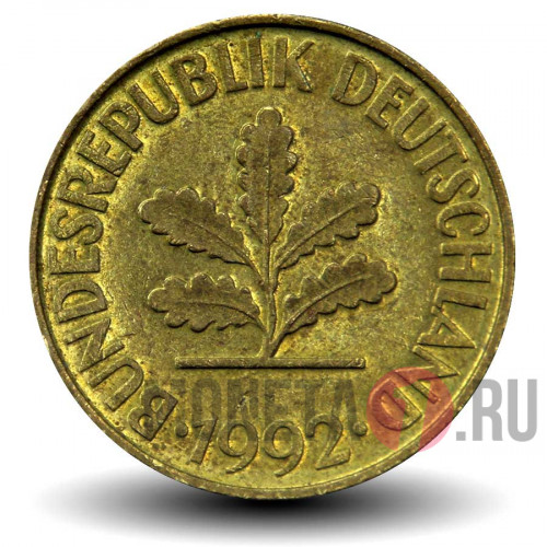 10 пфеннигов 1992 года - ФРГ - A