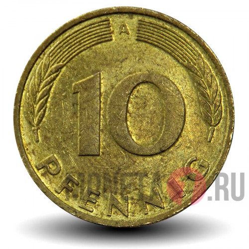 10 пфеннигов 1992 года - ФРГ - A