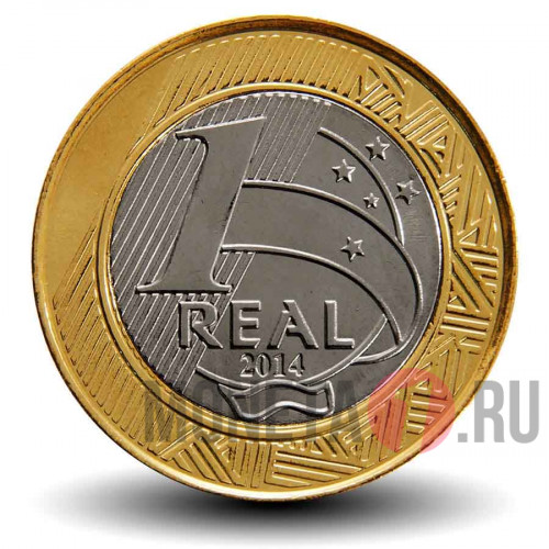 1 реал 2014 год - Гольф - Олимпийские игры в Рио - Бразилия