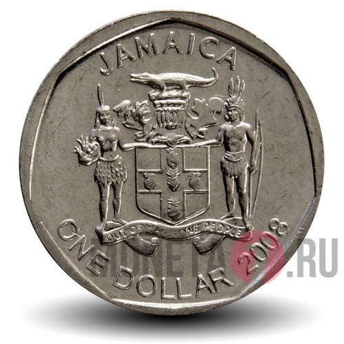 1 доллар 2008 года - Ямайка - Александр Бустаманте