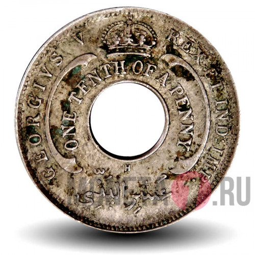 1/10 пенни 1912 года - H - Британская Западная Африка - George V