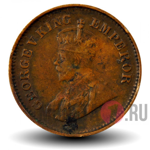 1/2 пайса 1935 года - Британская Индия - George V