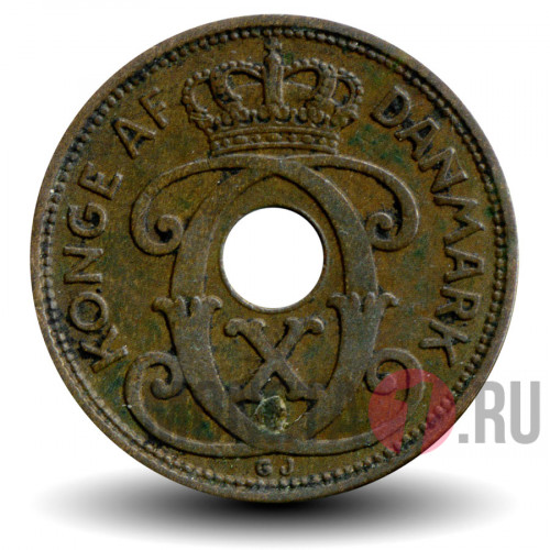 1 ore 1935 года - Дания - Кристиан X