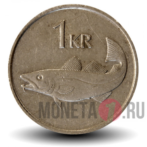 1 крона 1981 года - Исландия - Треска